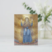 ヴァージンオーランズビザンチンモザイク正統のアイコン ポストカード (スタンド正面)
