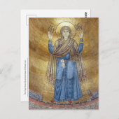 ヴァージンオーランズビザンチンモザイク正統のアイコン ポストカード (正面/裏面)