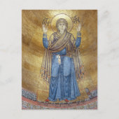 ヴァージンオーランズビザンチンモザイク正統のアイコン ポストカード (正面)
