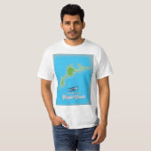 ヴァージンゴルダの地図 Tシャツ (正面フル)