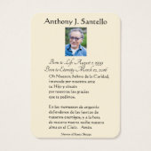 ヴァージンスペインのメアリーグアダルーペカトリック葬儀 (裏面)