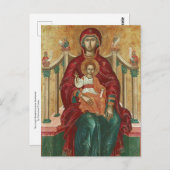 ヴァージンブレフォクラトーザがツァネスにより即位 ポストカード (正面/裏面)