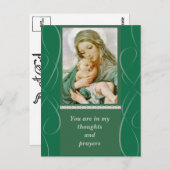 ヴァージンマザーメアリーとベビーイエス ポストカード (正面/裏面)