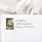 ヴァージンマザーメアリーとベビーイエス ラベル (インサイチュ)