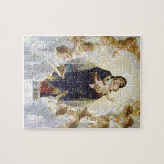 ヴァージンマリアとイエスと天使 ジグソーパズル (横)