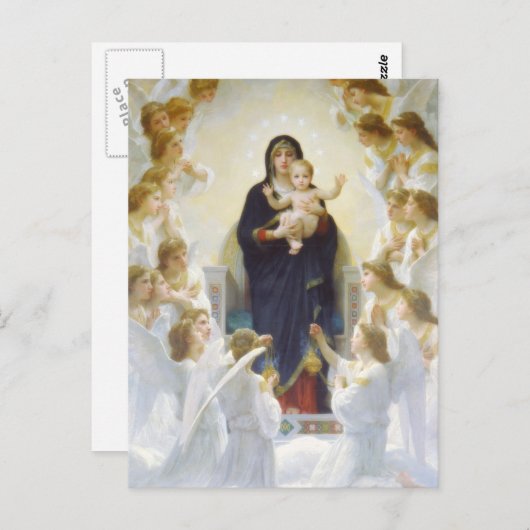 ヴァージンマリアとイエスと天使 ポストカード (正面/裏面)