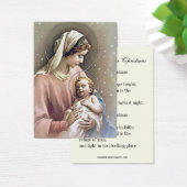 ヴァージンマリアとイエズスのクリスマス祈りの言葉詩 (デスク)