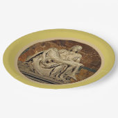 ヴァージンマリアとキリスト・ピエタバイミケランジェロ ペーパープレート (アングル)