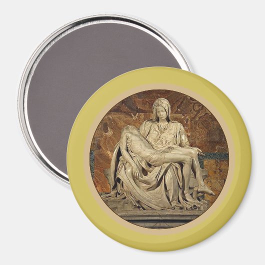 ヴァージンマリアとキリスト・ピエタバイミケランジェロ マグネット (正面/裏面)