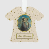 ヴァージンマリアとベビーイエスのクリスマス オーナメント (裏面)