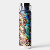 ヴァージンマリアとベビーイエズスのステンドグラス ウォーターボトル (背面)