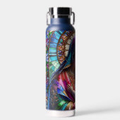 ヴァージンマリアとベビーイエズスのステンドグラス ウォーターボトル (正面)