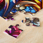 ヴァージンマリアとベビーイエズスのステンドグラス ジグソーパズル (側面)