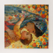 ヴァージンマリアとベビーイエズス印象派 ジグソーパズル (横)