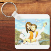 ヴァージンマリアと子イエス キーホルダー (正面)