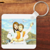 ヴァージンマリアと子イエス キーホルダー (裏面)