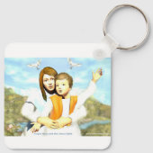 ヴァージンマリアと子イエス キーホルダー (裏面)