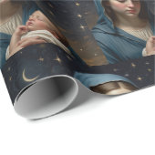 ヴァージンマリアと子イエス・クリスチャン・ヴィンテージ ラッピングペーパー (ロールコーナー)