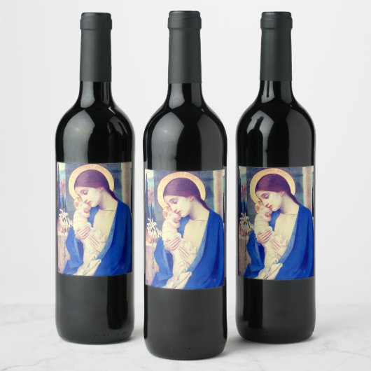 ヴァージンマリアと子バイマリアンストークス ワインラベル (ボトル)
