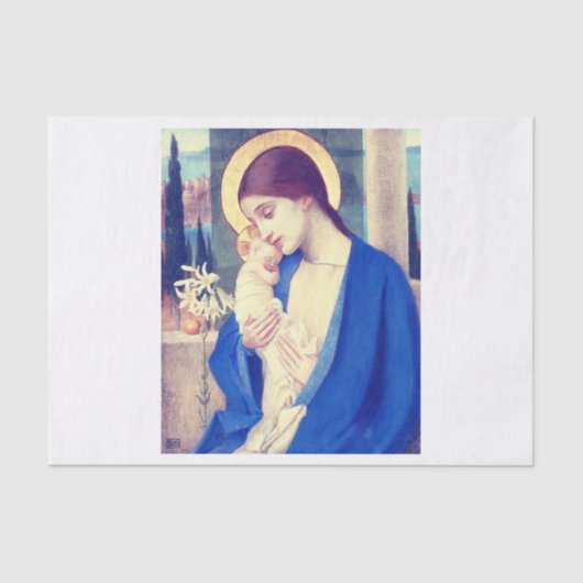 ヴァージンマリアと子バイマリアンストークス 薄葉紙 (正面)