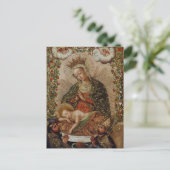 ヴァージンマリアはキリストの子を慕う ポストカード (スタンド正面)