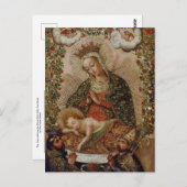 ヴァージンマリアはキリストの子を慕う ポストカード (正面/裏面)