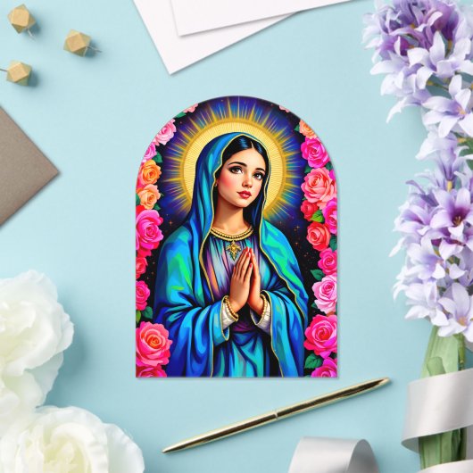 ヴァージンマリアはグアダルーペのバプテスマの我々の女として アクリル招待状 (インサイチュ (ウェディング))