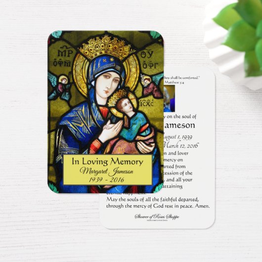 ヴァージンマリアカトリック葬儀記念聖書- (デスク)