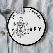 ヴァージンマリア宗教カトリックイエスクロス 缶バッジ (インサイチュ)