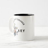 ヴァージンマリア宗教カトリックイエス祈りの言葉 ツートーンマグカップ (正面左)