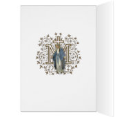 ヴァージンマリア宗教カトリックマスオファーカード (内側 (左))