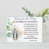 ヴァージンマリア宗教カトリック祈りの言葉セントテレサ カード (スタンド正面)