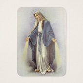 ヴァージンマリア葬儀記念祈りの言葉聖札 – (正面)