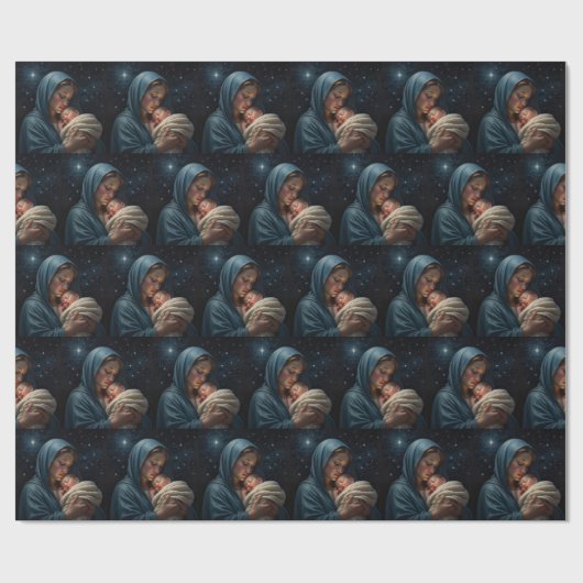 ヴァージンマリア&イエスキリスト出生 ラッピングペーパー (フラット)