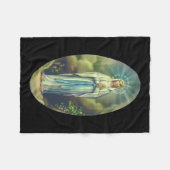 ヴァージンマリア・オブ・ルルド・レディ・クリスチャン・ギフト フリースブランケット (正面(横))