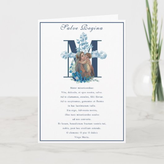 ヴァージンマリイエスカトリック祈りの言葉宗教 カード (正面)
