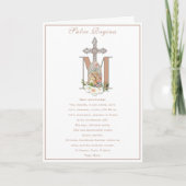 ヴァージンマリイエスカトリック祈りの言葉宗教 カード (正面)