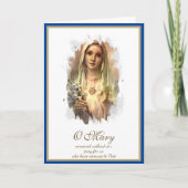 ヴァージンマリーカトリック宗教的母の日のカード カード (正面)