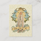 ヴァージンマリーカトリック結婚式の引き出物ホーリーカード 名刺 (正面)