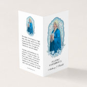 ヴァージンマリーダブカトリック葬儀聖カード 名刺 (外部)