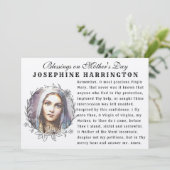 ヴァージンマリーマザーズデイカトリックメモリ祈りの言葉  カード (スタンド正面)