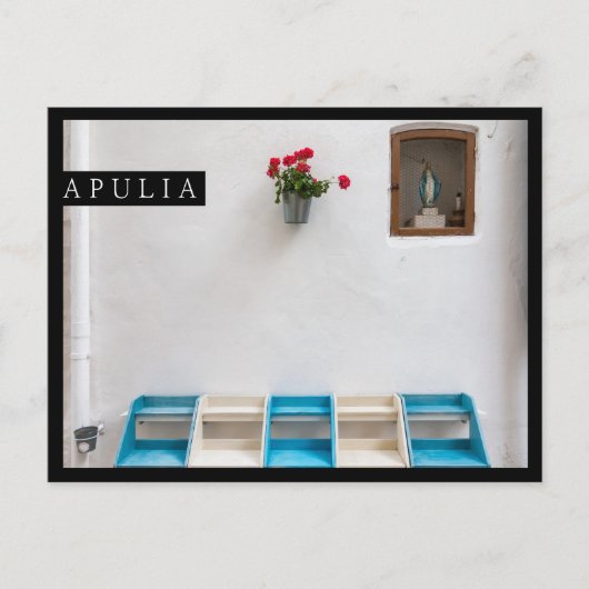 ヴァージンマリー通り祭壇アプリア端葉書 ポストカード (正面)