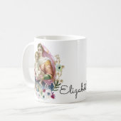 ヴァージンマリ賛美ーイエスカトリック祈りの言葉 コーヒーマグカップ (正面左)