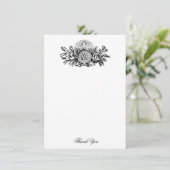 ヴァージンマリ賛美ーラインアートカトリック宗教 サンキューカード (スタンド正面)