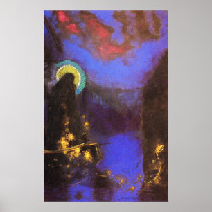ヴァージンメアリとコロナシ絵画ボリスト – Redon ポスター