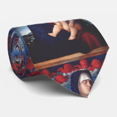 ヴァージンメアリとベビーイエスと赤いチャルーブ ネクタイ (ロール)