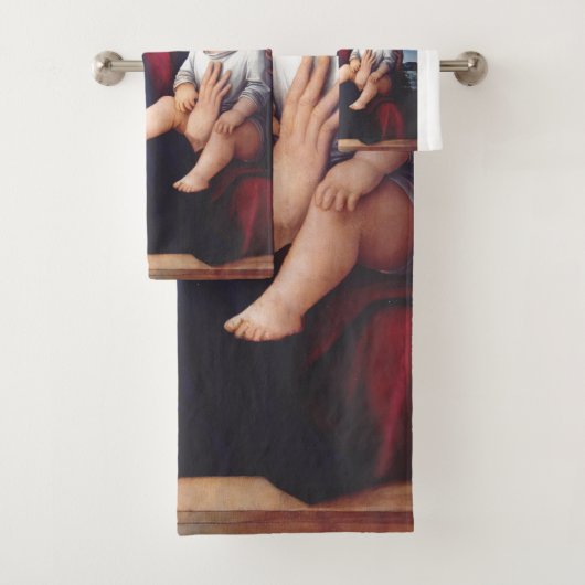 ヴァージンメアリとベビーイエスと赤いチャルーブ バスタオルセット (インサイチュ)