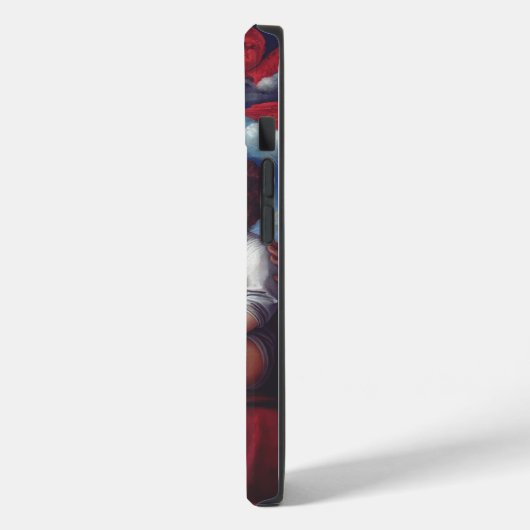 ヴァージンメアリとベビーイエスと赤いチャルーブ Case-Mate iPhoneケース (裏面 / 左)