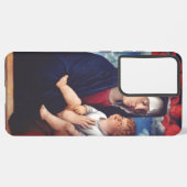 ヴァージンメアリとベビーイエスと赤いチャルーブ SAMSUNG GALAXYケース (裏面横)