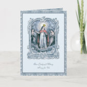 ヴァージンメアリヴィンテージカソリックブルーエンジェル カード (正面)
